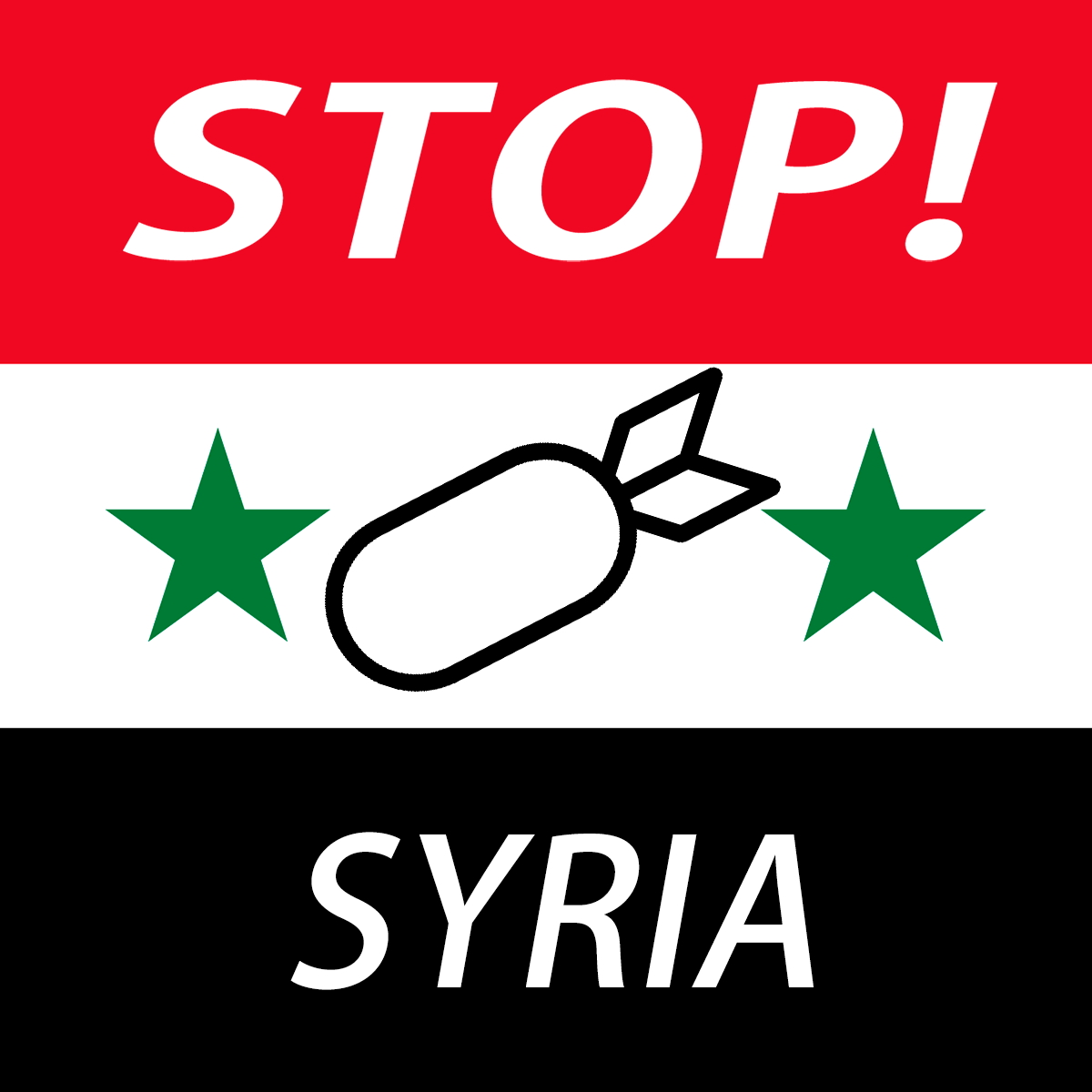 STOP BOMBING SYRIA Filter